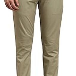 Color Plus Men's Flat Front Nuvo Fit Medium Green Casual Trouser-image-5