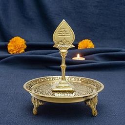 RAMA METAL Brass Lord Murugan Vel | Vel Stand for Car Dashboard | Murugan Vel for Pooja & Home Decor-image-59