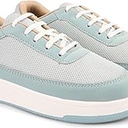 Womens Sprint Sneakers Lightweight Casual Solid Walking Shoe for Girls | Cushioned Insole Perfect for Running, Training, Gym, Casual Lace Up Shoes-image-89