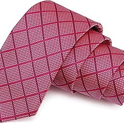 Exceptional Pink Colored Microfiber Necktie for Men-image-63