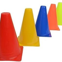 9 inch Cone Marker Pack of 24 (Multicolor) - Versatile Set for Field Training, Agility Drills, and Boundary Marking in Various Sports-image-37