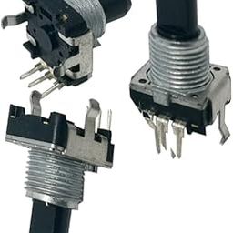 5pcs Japan 360 Degree Rotary Encoder EC12 Audio Encoder Coding 3Pin 12 Poition Without Push Button Switch Handle Length 15mm-image-57