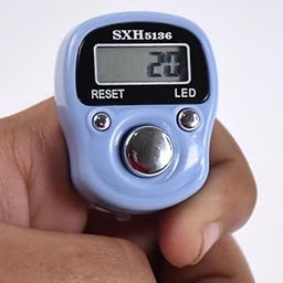Jenken Digital LCD Finger Ring Tally Counter with Easy-to-Read Display, Compact and Lightweight Design in Blue and White for Accurate Counting and Tracking-image-25