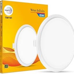 wipro Polycarbonate Garnet 15W Round Led Wave Infinity Panel Cool White Light (6500K) Rimless Panel with Ultra-Slim Design | Recessed Down Light for False Ceiling | Pop | Cutout 150Mm | Pack of 1-image-71