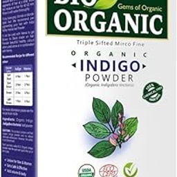 Indus Valley Bio Organic 100% Herbal Indigo Powder for Natural Hair Coloring, Organic Indigo Powder Protects Hair from Damage - 100 gm-image-7