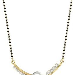 14K/18K BIS Hallmark Yellow Gold and certified Diamond Tanmaniya pendant for Women73-image-31