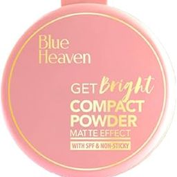 Blue Heaven Get Bright Compact Powder for Women With SPF Sun Protection, All Skin Non Sticky, Oil Free, Matte Finish Light Weight Formula, Cream,16g-15