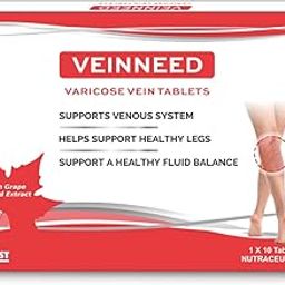 Veinneed Varicose Vein Tablet With Grape Seed Extract, Horse Chestnut Fruit For Support Venous System, Management Of Varicose & Spider Veins For Leg Care - 10 Tablets-23