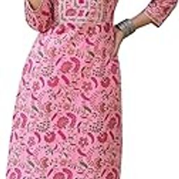 Women's Cotton Printed Straight Kurta-picture-55