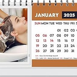 ESCAPER Beauty Salon Calendar 2025 Desk, Beauty Parlour Table Calendar 2025, Beauty Studio Calendar, Beauty Shop Calendar 2025, Beauty Salon Photo Calendar, Beauty Salon Decoration Items, New Year Gift-image-80