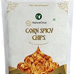 NatureOnus Corn Spicy Chip 43gms Pack of 3 | All Natural Chip | Perfect Snacking Healthy Chips with High Nutrient Content | Millet-based Chips | High Protein Snacks | Crispy Corn Chips, Tasty with High Dietary Fiber and Nutrient|Content Gluten-Free Snack|High Protein and Fiber Rich-image-92