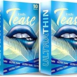 Kindly Tease Ultra Thin Condoms for Men, Pack of 20 - Extra Sensitive,0.05 MM Thin For Skin Like Feel, Paraben Free, Safe & Comfortable Protection-26