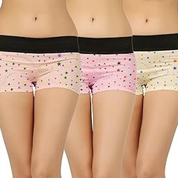 Women Regular Cotton Blend Printed Tummy Tucker Boyshorts/Panty (Pack of 3)-picture-14