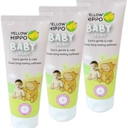Yellow Hippo Baby Cream | ph Balanced & Hypoallergenic | Gentle & Mild | Long lasting Softness (100 g) (3)-45
