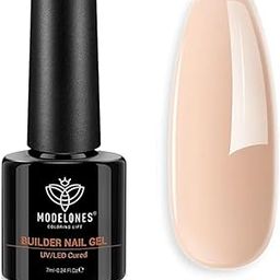 Modelones Builder Nail Gel, 8-in-1 Gel Builder 7ml for Nails, Hard Gel Builder Nail Strengthener Extension Gel Nail Polish Rhinestone False Nail Tips Glue Gel in a Bottle (006)-image-20
