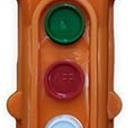 SPOWER® Rain Proof Up-Down Switch Control Station, Crane Pendant Hoist Push Button Switch Momentary, JG-COB61-Up/Down (2 Ways Push Button)-12