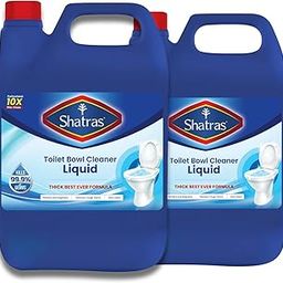 Shatras Disinfectant Toilet Cleaner 5Liter (Pack of 2) | Removes Toughest Stains With Sparkling Shine |Kills 99.9% Germs | Advanced Thicker Formula | Provides Long Lasting Freshness-image-57