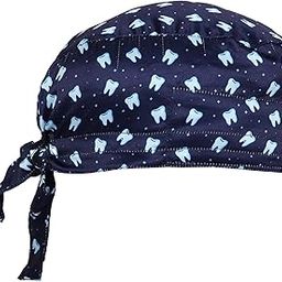 Associated Uniforms Printed Satin Scrub Cap Unisex with Sweat Band (Molar Small)-image-90