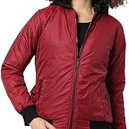 Women's Light Green & Black Puffer Regular Fit Bomber Jacket For Winter Wear | Low-Cut Standing Collar | Full Sleeve | Zipper | Casual Jacket For Woman & Girl | Stylish Jacket For Women-picture-1