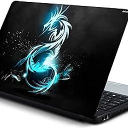 ISEE 360 ® PVC Vinyl 3D Dragon Laminated HD Quality Sticker Laptop Skin Cover (15-15.6 Inch, Multicolour)-image-44