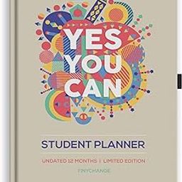 TINYCHANGE Student Planner | 12 Months Undated Study Diary | Hard Cover B5 Organizer | Academic planning for Schools or College | 52 Reference learning resources inside| Free 400 Golden Stickers-27