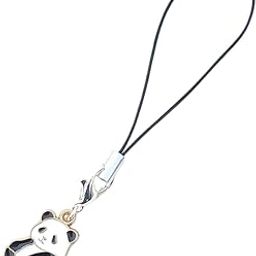 Panda Mobile Phone Strap Charm, Black and White | Cute and Fun Panda Bear Keychain Accessory for Phones, Bags, or Keyrings, Perfect for Adding a Playful Touch to Your Everyday Essentials-image-72