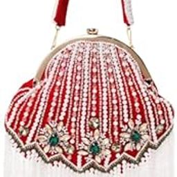 Nahhar Fashion Red and white potli hand crafted attractive stylish contemporary design Women to suit all occasions-image-71