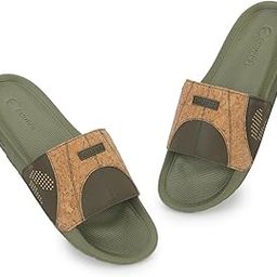 Arc Men's Casual Slider & Flip-Flop | Air Soft Cushioned & Contoured Footbed for Superior Comfort & Support | Stylish, Lightweight, Durable & Flexible Slip-On Footwear for Men-image-62