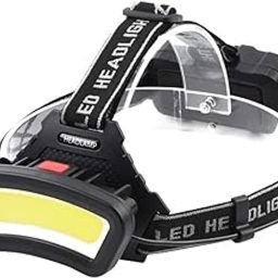 boxoon LED Headlamp USB Rechargeable Adjustable Rotatable Portable Camping Headlight Outdoor Headlamp Lightweight-image-1