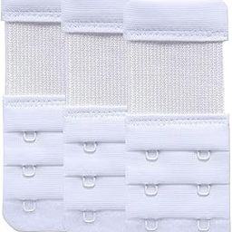 LOURYN KOULYN® Women Bra Extender 2 Hook Soft Elastic Bra Extension Extenders Pack of 3-5