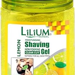 Lilium Non Foaming Lemon Shaving Gel 500ml | Moisturizing & Clear Cut | Precise Shaving & Gentle on Skin | Refreshing Citrus Experience With Every Shave | All Skin Types-image-67