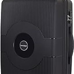 Polypropylene KAM Double 8 Spinner Wheels Hard Shell Suitcase Might DW SP79CM Black,Large-image-5