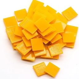 Sweven Art Mosaic Tiles, 20x20mm Square, 4mm Thick, Vitreous Tiles, Orange Color (Pack of 200Gms)-image-21