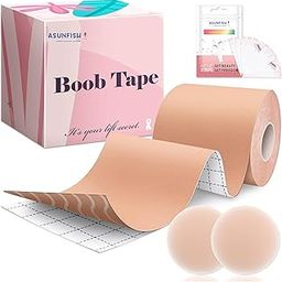 Breast Lift Tape, Breathable and Sweat Resistant, Skin-Friendly Body Tape with Silicone Petals, Beige-image-92