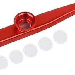 ATORSE 7xAluminium Alloy Kazoo with Diaphragm Red-image-41