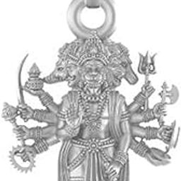 Sterling Silver (92.5% purity) God Panchmukhi Hanuman Pendant for Men & Women Pure Silver Lord Panchmukhi Hanuman (Big Size) Locket for Good Health & Wealth-picture-9