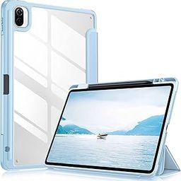 MOCA Case for Xiaomi Pad 5 / Pad 5 11 Pro with Pen Holder,Transparent Hard Shell Back Cover Protective Slim Case for Xiaomi Mi Pad 5 /Pad 5 Pro 11” (Xiaomi Pad 5 11 Inch, Sky Blue)-image-99