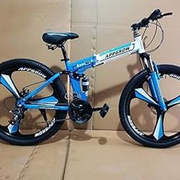 Little Champ Appgrow 26T Dual Suspension Folding Bike With 21 Speed Gears (Blue) , 20 Inch Frame , Ideal For Unisex-image-4