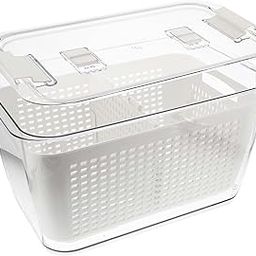 Alakhdhan Professional 3-in-1 Drain Basket Vegetable Fruit Partitions Storage Box-image-80