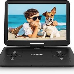 DEVINC 17.9" Portable DVD Player with 15.6" HD Swivel Screen, Support Multiple DVD CD Formats/USB/SD Card/Sync TV, 6 Hours Rechargeable Battery, Car Charger, Remote Control, Region Free-37