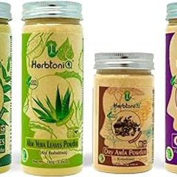 HerbtoniQ 100% Natural Curry, Aloevera, Dry Amla and Onion Powder For Dandruff, Hair-Fall Hair Care regimens(575 Gram)-54