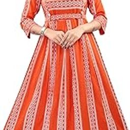 Women's Printed Flared Anarkali Maternity Dress, Feeding Kurti with Zip for Post & Pre Pregnancy-image-16