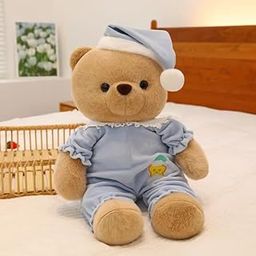 SCOOBA Night Accompany Bear Soft Toy 35 cm (Blue Bear)-picture-25