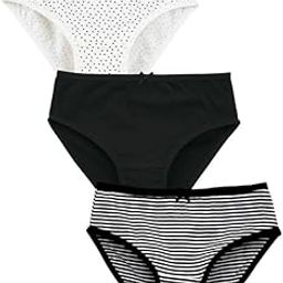 Womens Brief Polka Dot and Stripes Printed Brief Pack of 3-picture-21