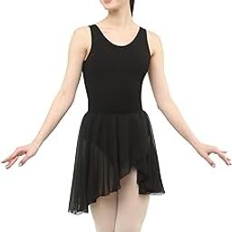 IKAANYA Women Ballet Tank Leotard or Bodysuit and Elastic Band Skirt - Ideal for Ballet, Dance, Gymnastics, and Performance (XXS - Adult Large) (XXS - Adult Large)-16