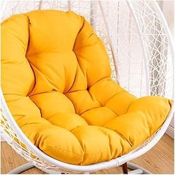 ANAND INDIA GROUPS Hanging Swing Chair Big Cushion, Garden, Patio Swing Chair Cushion- Skin-Friendly Soft Swing Chair Cushion for Indoor, Outdoor, Balcony, Garden, Patio (Yellow)-image-68
