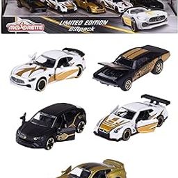 Majorette Limited Edition 9, Model Vehicles with Camouflage Look, Die Cast Metal with Opening Parts, Rotating Wheels and Suspension for Children Aged 3 and Above Boys, Girls, Kids- Set of 5-1