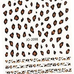 UJEAVETTE® Leopard Print Nail Art Stickers Nail Wraps For Girlfriend Female Decorations-image-37