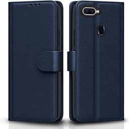 Pikkme Oppo F9 / F9 Pro / A5 / A5s /A7 / A11k /A12/Realme 2/2 Pro/Realme U1 Flip Cover Magnetic Leather Wallet Case Shockproof TPU for Oppo F9/F9 Pro/A5/A5s/A7/A11k/A12/Realme 2/2 Pro/Realme U1 (Blue)-picture-10