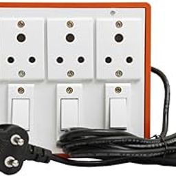 HI-PLASST Multi Outlet Extension Board with Individual Switch for 4 Anchor Make sockets with 4 Yard Extension Cord | Electrical Switch Extension Board for Home Walls, 6amp, 230v-image-62